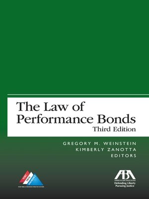 cover image of The Law of Performance Bonds